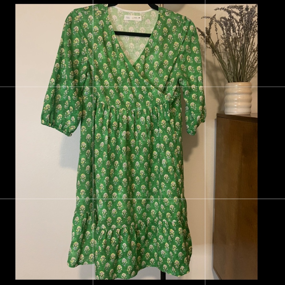 Zara girls floral wrap dress size 11-12